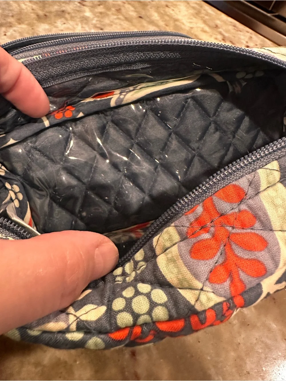 Set of 2 Vera Bradley retired pattern Nomadic Floral cosmetic bags